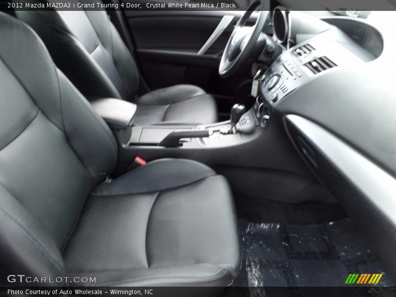 Crystal White Pearl Mica / Black 2012 Mazda MAZDA3 i Grand Touring 4 Door