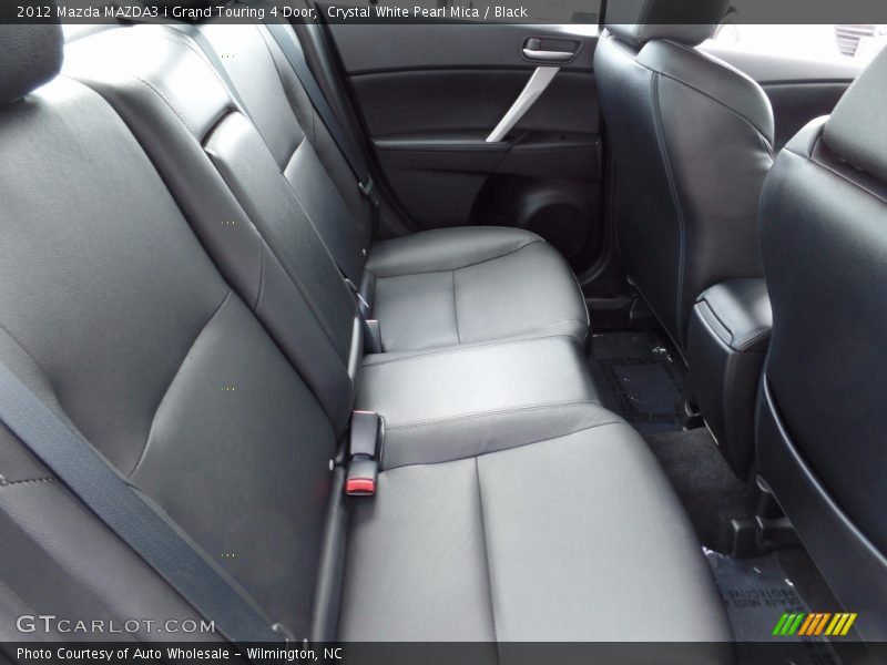 Crystal White Pearl Mica / Black 2012 Mazda MAZDA3 i Grand Touring 4 Door