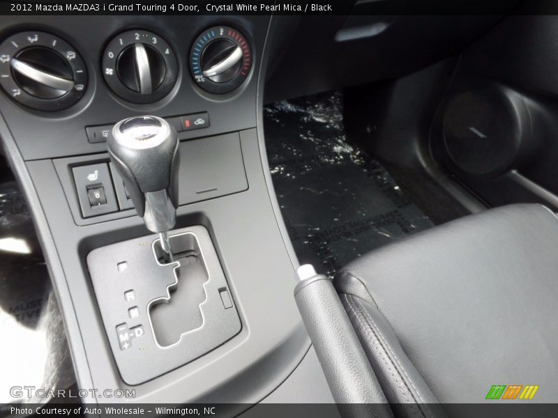 Crystal White Pearl Mica / Black 2012 Mazda MAZDA3 i Grand Touring 4 Door