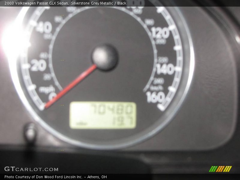 Silverstone Grey Metallic / Black 2003 Volkswagen Passat GLX Sedan