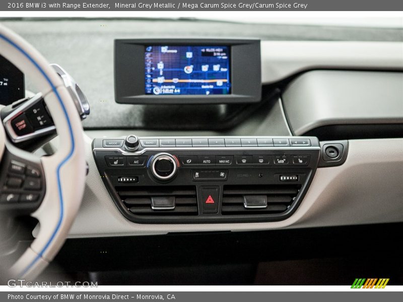Mineral Grey Metallic / Mega Carum Spice Grey/Carum Spice Grey 2016 BMW i3 with Range Extender