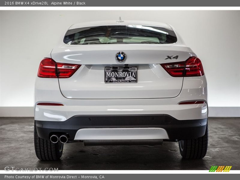 Alpine White / Black 2016 BMW X4 xDrive28i