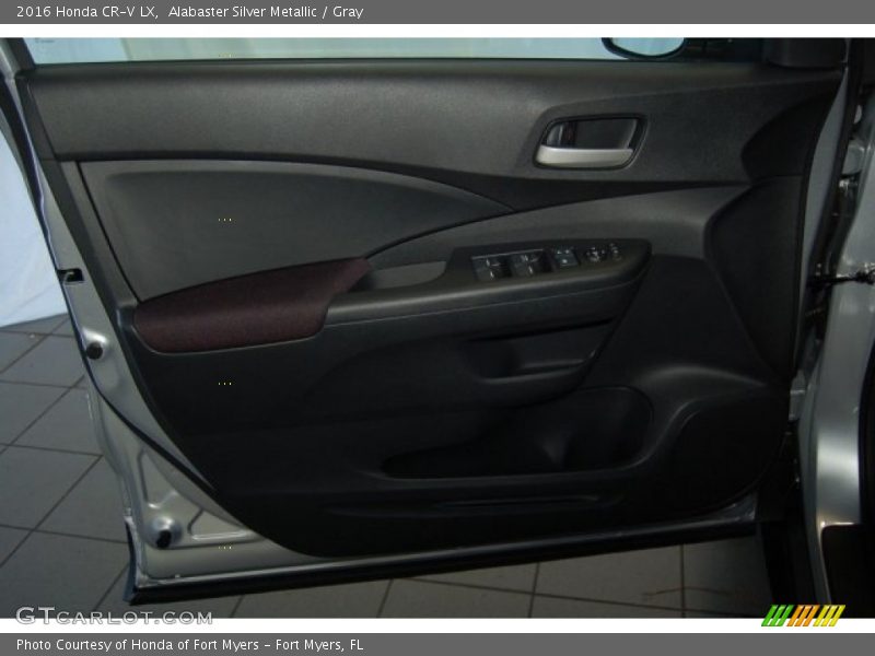 Alabaster Silver Metallic / Gray 2016 Honda CR-V LX