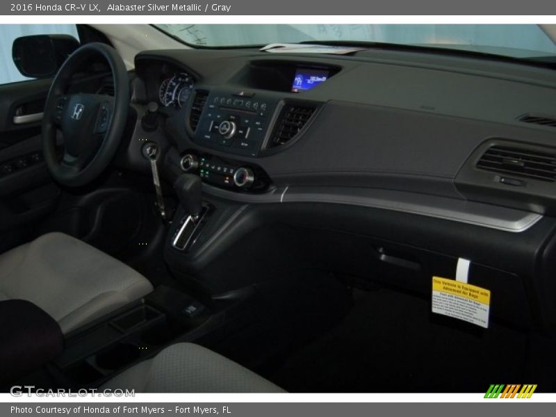 Alabaster Silver Metallic / Gray 2016 Honda CR-V LX