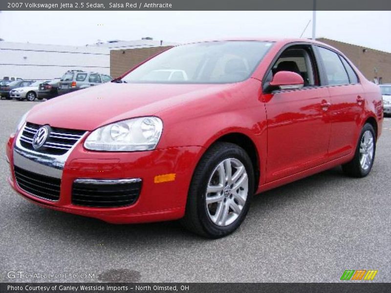 Salsa Red / Anthracite 2007 Volkswagen Jetta 2.5 Sedan
