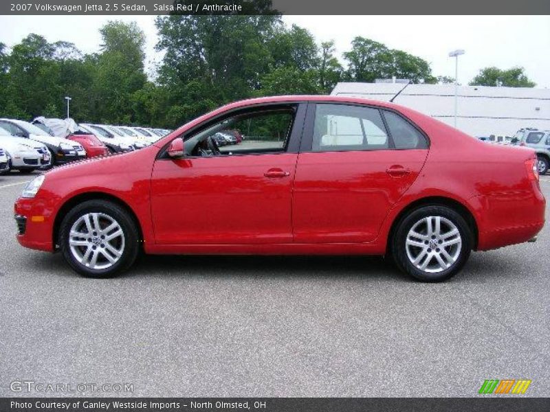 Salsa Red / Anthracite 2007 Volkswagen Jetta 2.5 Sedan