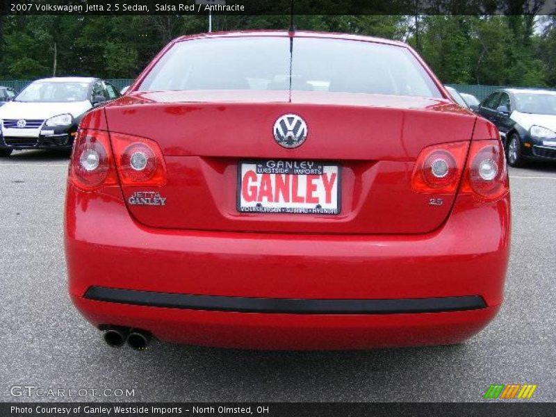Salsa Red / Anthracite 2007 Volkswagen Jetta 2.5 Sedan