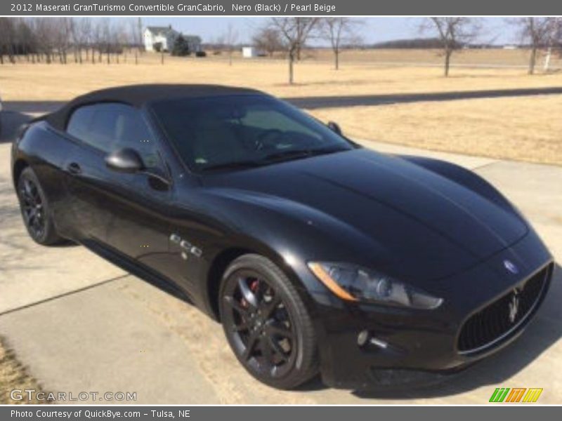 Nero (Black) / Pearl Beige 2012 Maserati GranTurismo Convertible GranCabrio