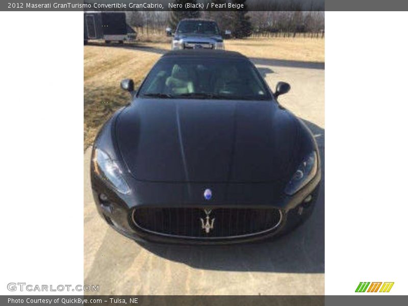 Nero (Black) / Pearl Beige 2012 Maserati GranTurismo Convertible GranCabrio