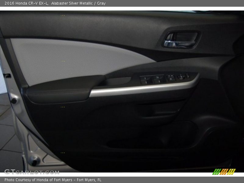 Alabaster Silver Metallic / Gray 2016 Honda CR-V EX-L
