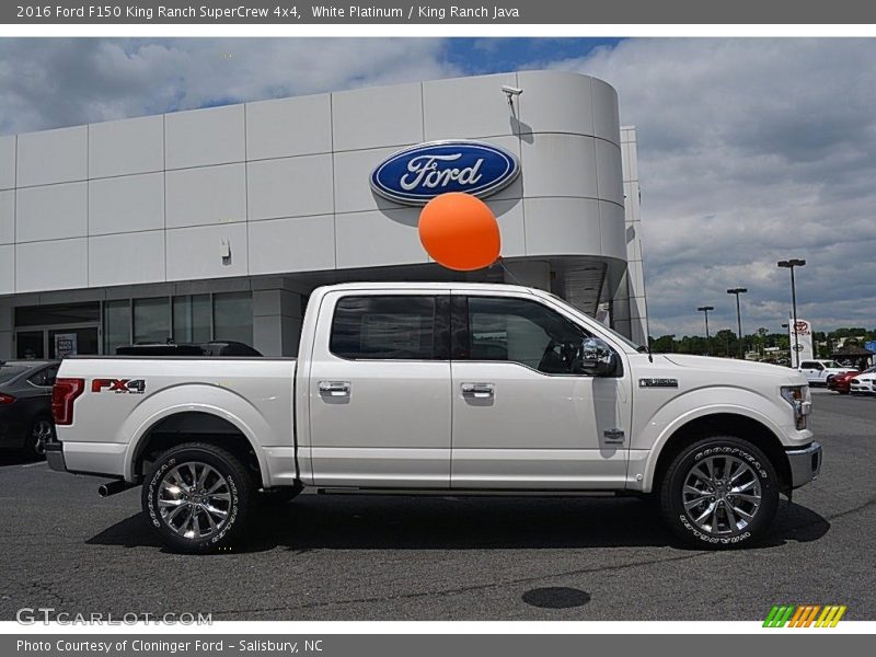 White Platinum / King Ranch Java 2016 Ford F150 King Ranch SuperCrew 4x4