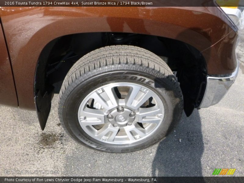 Sunset Bronze Mica / 1794 Black/Brown 2016 Toyota Tundra 1794 CrewMax 4x4