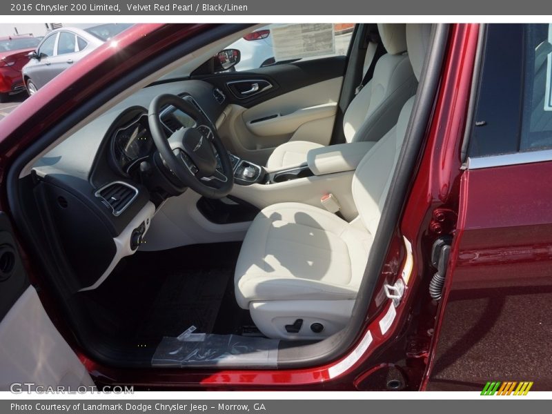 Velvet Red Pearl / Black/Linen 2016 Chrysler 200 Limited