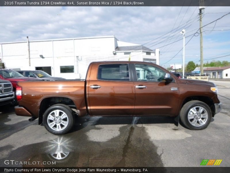 Sunset Bronze Mica / 1794 Black/Brown 2016 Toyota Tundra 1794 CrewMax 4x4