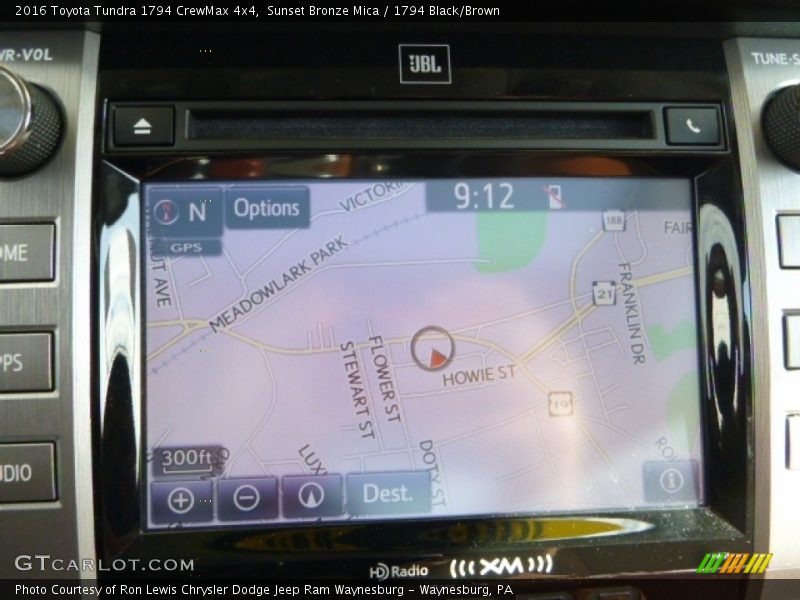 Sunset Bronze Mica / 1794 Black/Brown 2016 Toyota Tundra 1794 CrewMax 4x4
