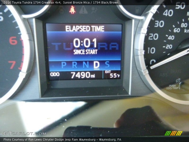 Sunset Bronze Mica / 1794 Black/Brown 2016 Toyota Tundra 1794 CrewMax 4x4