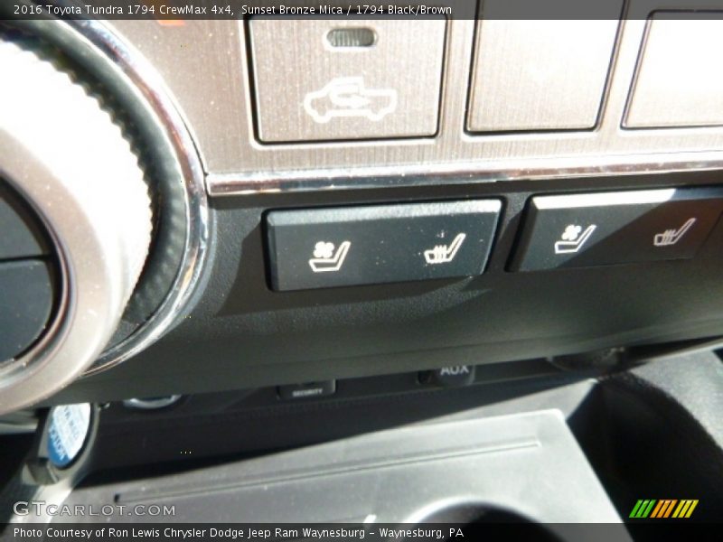 Sunset Bronze Mica / 1794 Black/Brown 2016 Toyota Tundra 1794 CrewMax 4x4