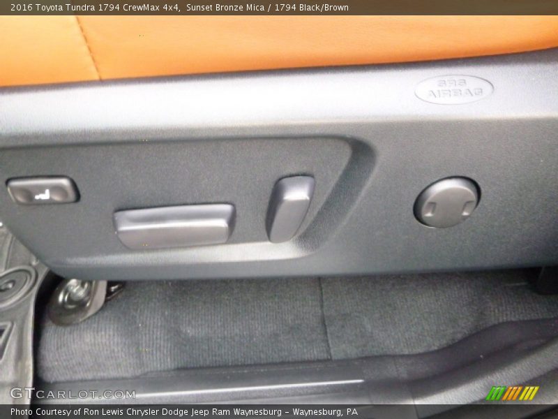 Sunset Bronze Mica / 1794 Black/Brown 2016 Toyota Tundra 1794 CrewMax 4x4