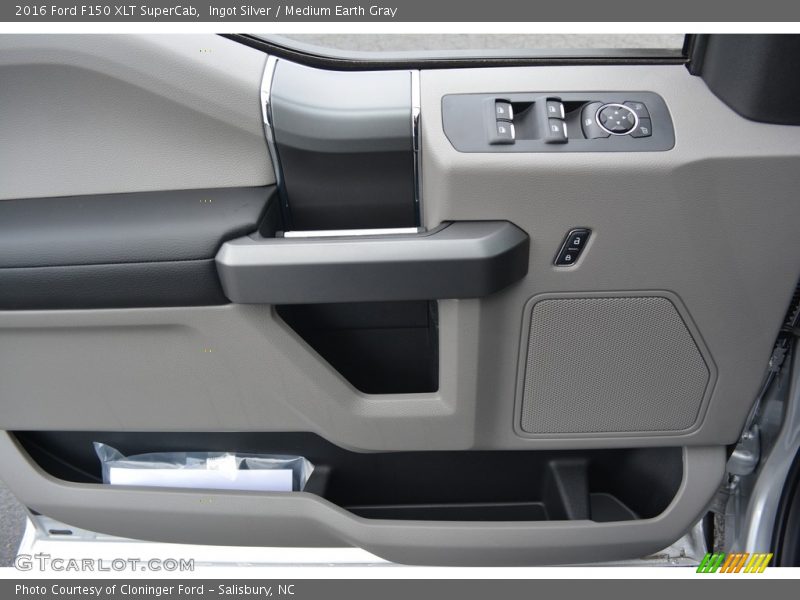 Ingot Silver / Medium Earth Gray 2016 Ford F150 XLT SuperCab