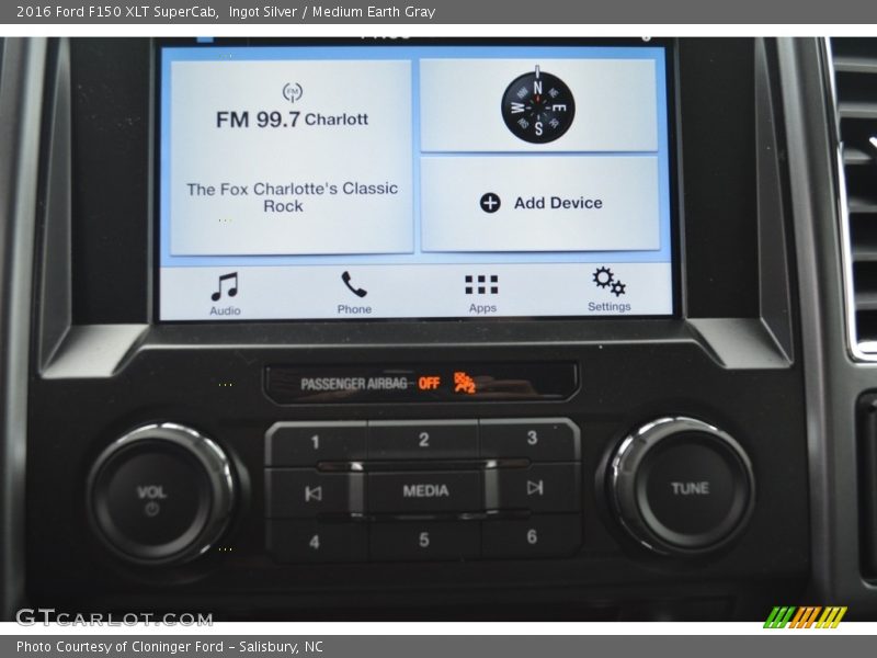 Ingot Silver / Medium Earth Gray 2016 Ford F150 XLT SuperCab