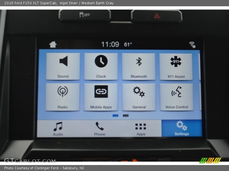 Ingot Silver / Medium Earth Gray 2016 Ford F150 XLT SuperCab