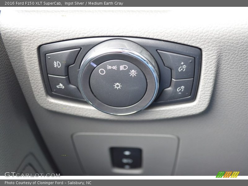 Ingot Silver / Medium Earth Gray 2016 Ford F150 XLT SuperCab
