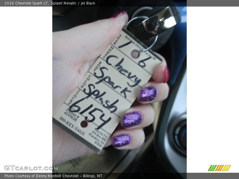 Splash Metallic / Jet Black 2016 Chevrolet Spark LT