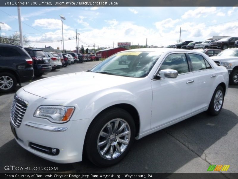 Bright White / Black/Light Frost Beige 2011 Chrysler 300 Limited