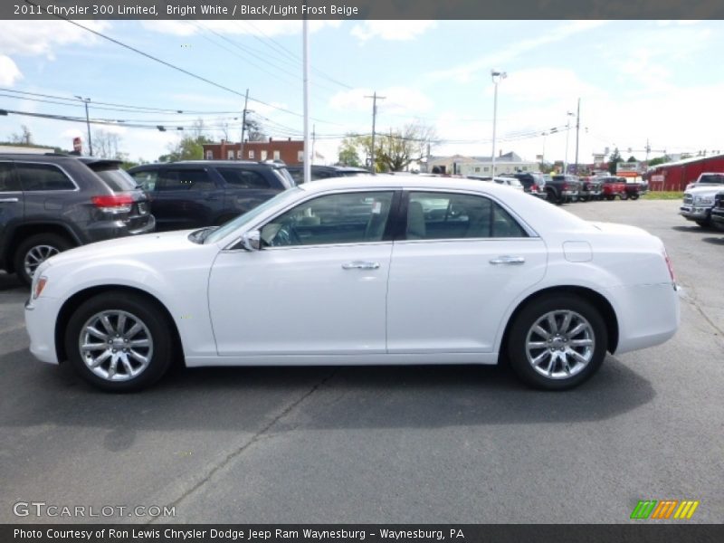 Bright White / Black/Light Frost Beige 2011 Chrysler 300 Limited