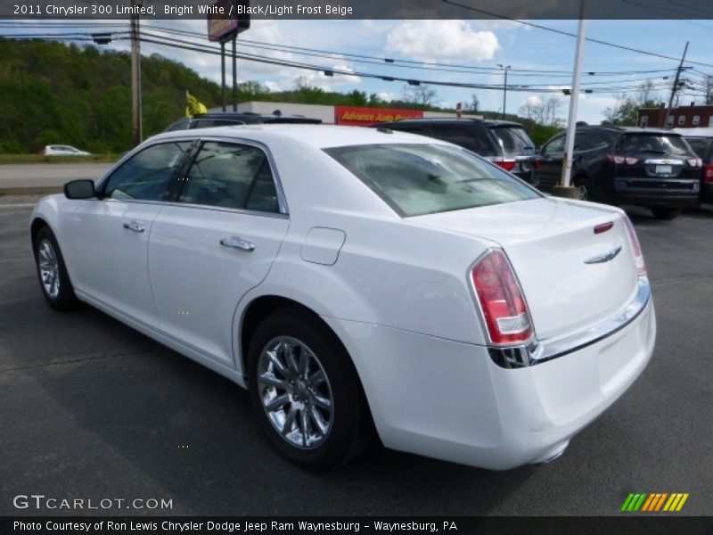 Bright White / Black/Light Frost Beige 2011 Chrysler 300 Limited