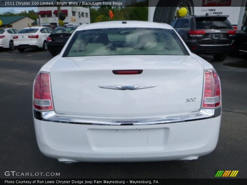 Bright White / Black/Light Frost Beige 2011 Chrysler 300 Limited