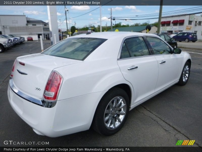 Bright White / Black/Light Frost Beige 2011 Chrysler 300 Limited
