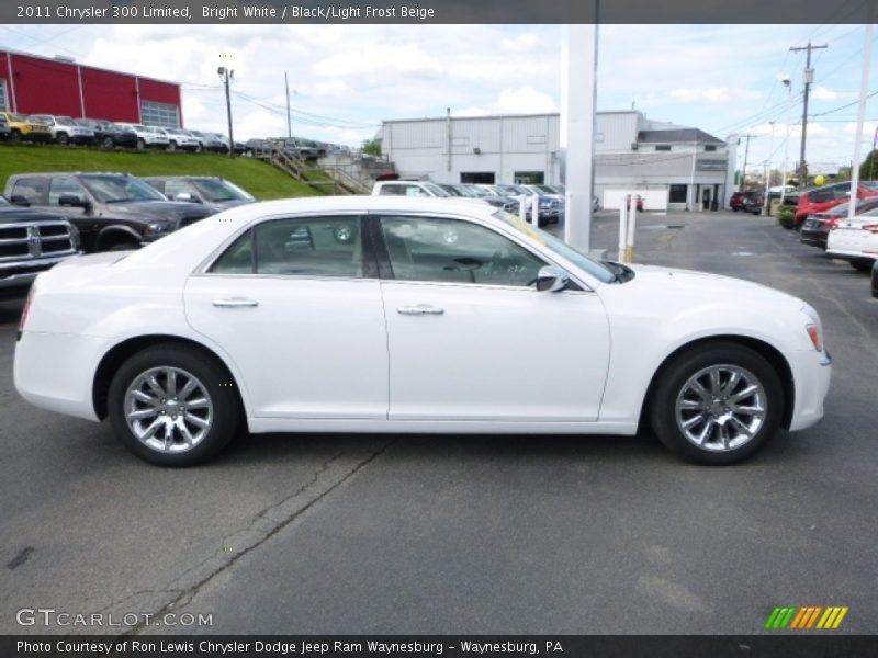 Bright White / Black/Light Frost Beige 2011 Chrysler 300 Limited