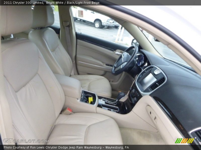 Bright White / Black/Light Frost Beige 2011 Chrysler 300 Limited