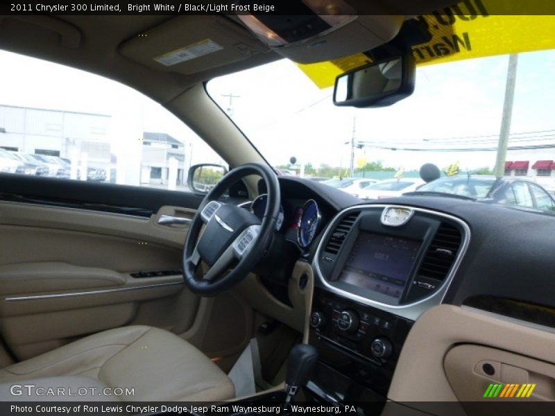 Bright White / Black/Light Frost Beige 2011 Chrysler 300 Limited