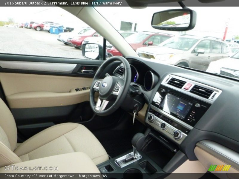 Lapis Blue Pearl / Warm Ivory 2016 Subaru Outback 2.5i Premium