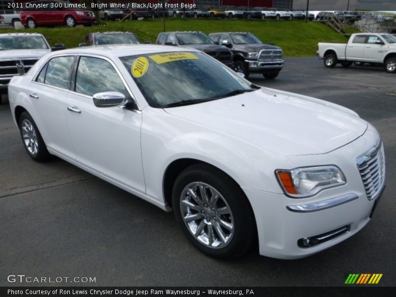 Bright White / Black/Light Frost Beige 2011 Chrysler 300 Limited