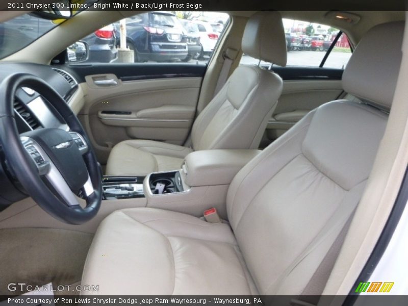 Bright White / Black/Light Frost Beige 2011 Chrysler 300 Limited
