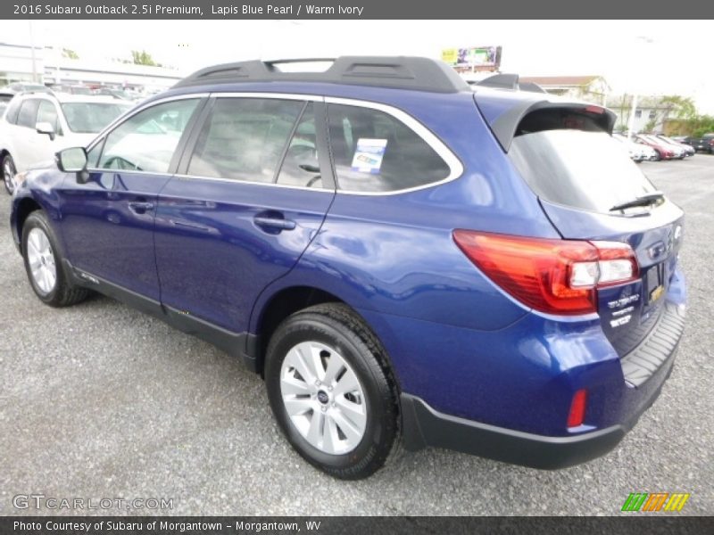 Lapis Blue Pearl / Warm Ivory 2016 Subaru Outback 2.5i Premium
