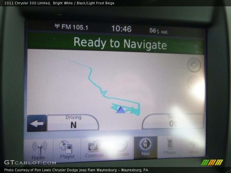 Bright White / Black/Light Frost Beige 2011 Chrysler 300 Limited