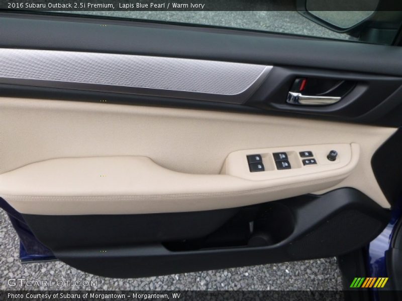 Lapis Blue Pearl / Warm Ivory 2016 Subaru Outback 2.5i Premium