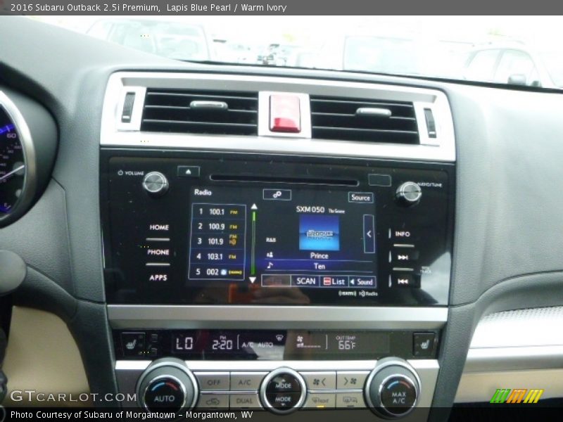 Lapis Blue Pearl / Warm Ivory 2016 Subaru Outback 2.5i Premium