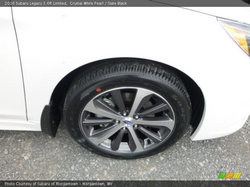 Crystal White Pearl / Slate Black 2016 Subaru Legacy 3.6R Limited