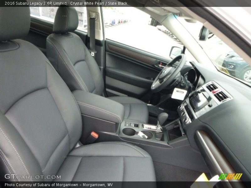 Crystal White Pearl / Slate Black 2016 Subaru Legacy 3.6R Limited