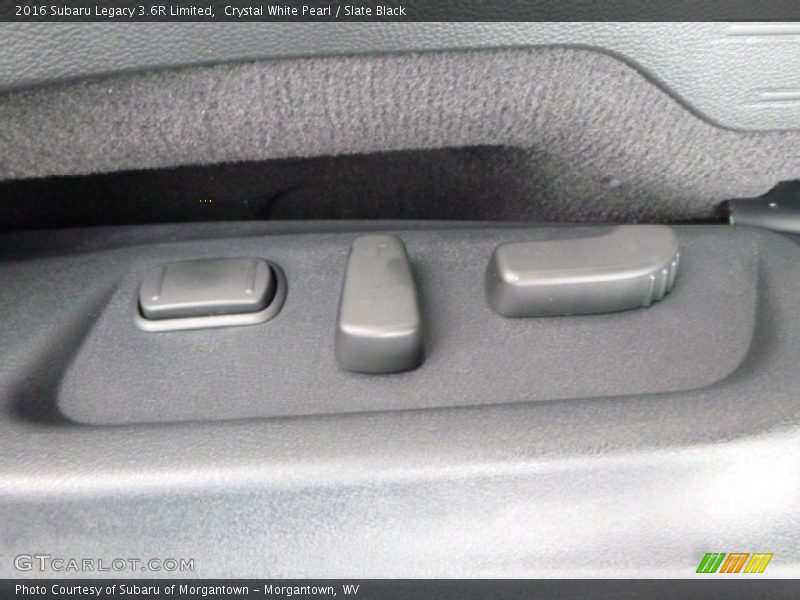Crystal White Pearl / Slate Black 2016 Subaru Legacy 3.6R Limited