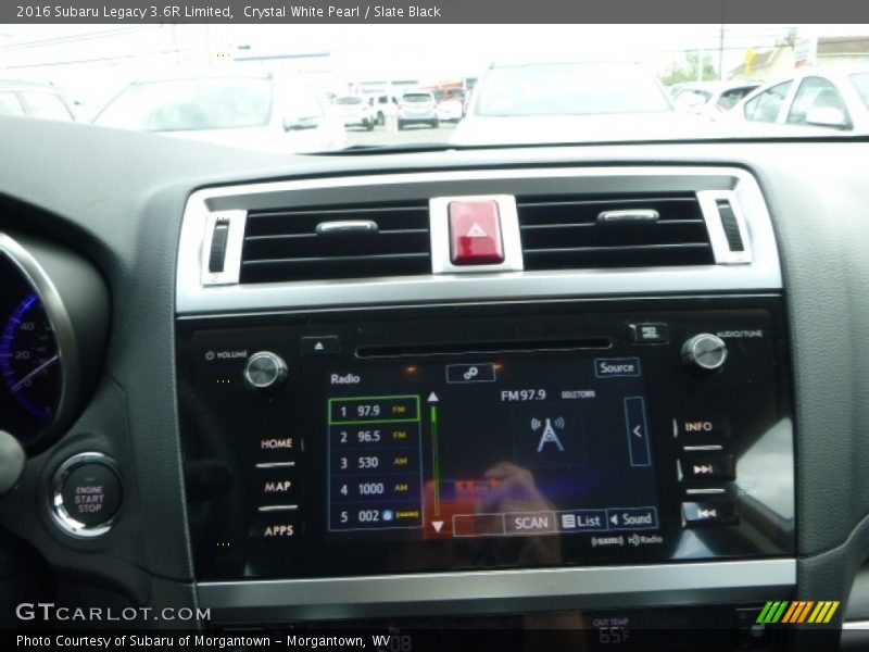 Crystal White Pearl / Slate Black 2016 Subaru Legacy 3.6R Limited