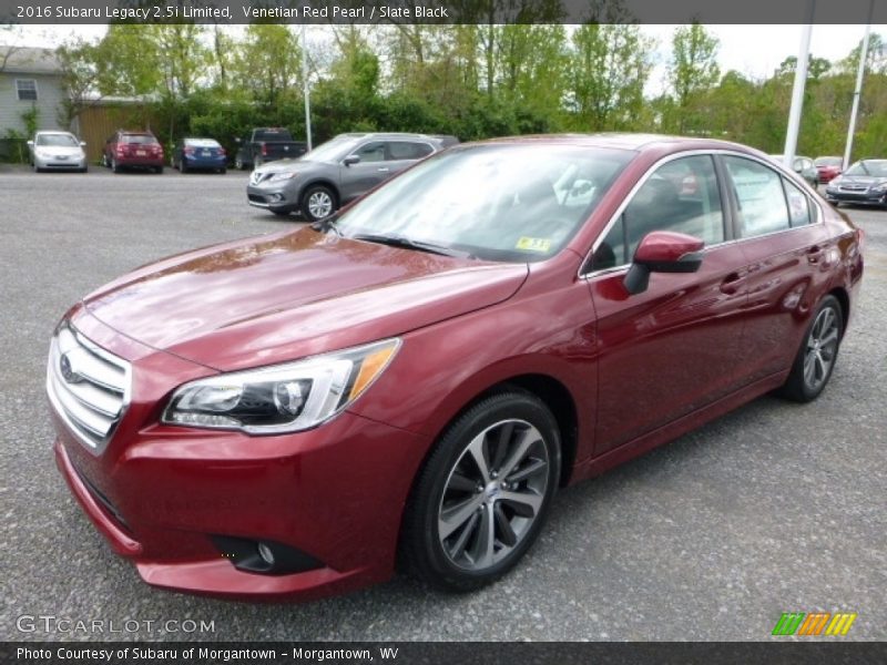 Venetian Red Pearl / Slate Black 2016 Subaru Legacy 2.5i Limited