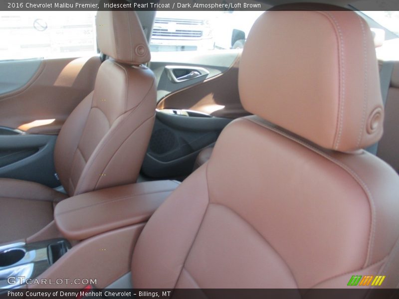 Iridescent Pearl Tricoat / Dark Atmosphere/Loft Brown 2016 Chevrolet Malibu Premier