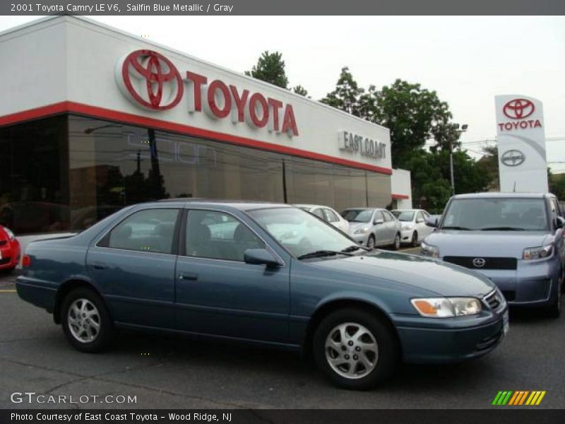 Sailfin Blue Metallic / Gray 2001 Toyota Camry LE V6