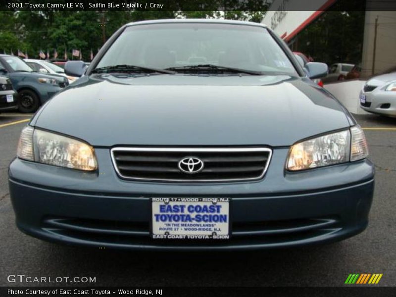 Sailfin Blue Metallic / Gray 2001 Toyota Camry LE V6